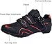 Men's Road Cycling Shoes Fiber Non-Slip Cycling Shoes Fashionable Cool Breathable Shoes (Color : Silver-a, Size : 6.5)