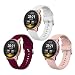 Produktbild EDIMENS 3 Stück Armband Sportarmbänder Kompatibel mit Samsung Galaxy Watch 3 41mm / Galaxy Watch Active 2 44mm/40mm, 20mm Soft Silm Silikon Ersatzarmband für Galaxy Watch 42mm Smartwatch Damen Herren