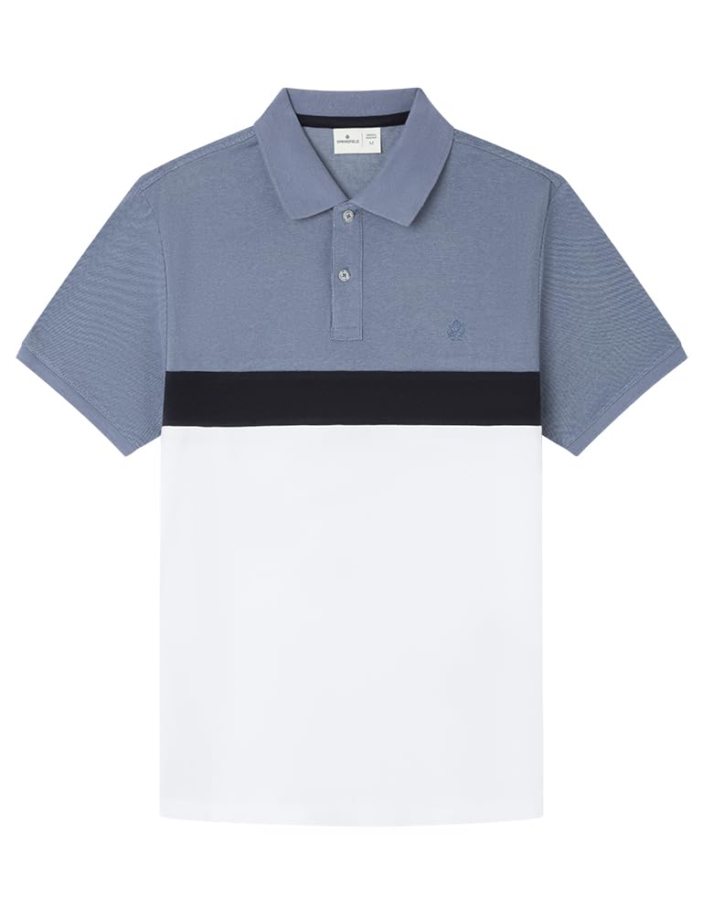 SPRINGFIELD Men's Polo Shirt, Dark Blue, S
