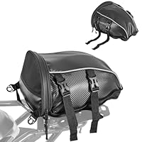 VEVOR Motorrad Hecktasche Rücksitztasche (10 L) mit wasserfester Regenabdeckung, Motorrad-Gepäckaufbewahrung, Gepäckträgertasche mit Schultergurt & Innentasche, Motorradgepäck Schwarz
