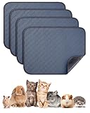 Paquete de 4 forros de jaula de cobayas de 12 x 12 pulgadas, chinchilla