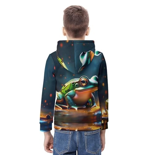 Sweat à capuche grenouille enfant : le cadeau idéal 5-13 ans