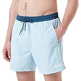 BOSS Herren Starfish Badehose, Light/Pastel Blue453, L