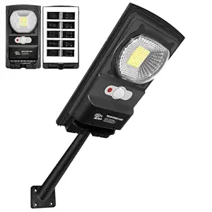 Epyz Solar Light Outdoor 54 Bright White LEDs Light 1 Lighting Modes, Adjustable Solar Panel. Wired Security Solar Powered Lights for Outside Yard [ Cold White Light, Pack of 1 ]