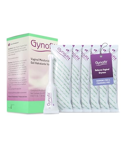 Image of Gynofit Moisturizing Vaginal Gel - Relief from Vaginal Dryness - improving Vaginal Flora for Ease & Comfort - Hygienic Applicator - Hormone & Fragrance Free Vagina Gel (6 Count)
