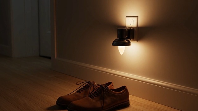 Image of L LOHAS LED Night Light, 2 Pack Night Lights Plug into Wall, 3000K Warm White, Farmhouse Barn Plug in Light with Dusk to Dawn Sensor, for Bedroom, Bathroom, Kitchen, Hallway