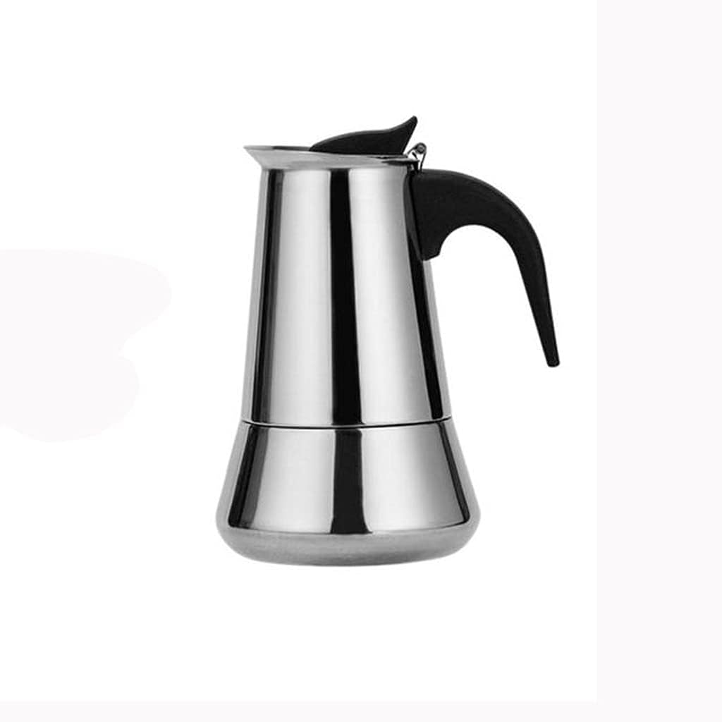 Household Stainless Steel Moka Coffee Pot Moka Espresso Coffee Maker Percolators Stove Kitchen Office Tool (Size : 300ML) (450M)