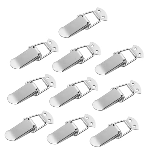 BESTOYARD 10個不??スプリング搭扣 ケースボックス用耐久性トグルラッチ 工具箱ロック 蓋止め具 留め具 バックル収納用