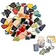 Mosaiksteine Zum Basteln Bunt, Mosaikfliesen Mosaik Bastelset, Polygonal Sortierte Mosaik Steine Glasmosaiksteine Bastelmix Set für Heim Deko, Fotorahmen, Blumentöpfe, Spiegel Kunsthandwerk, ca.200g