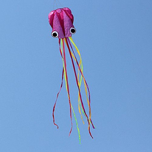 image for Hengda Kite Software Octopus Flyer Kite with Long Colorful Tail for Ki