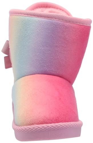 Josmo Girl's Rainbow Winter Outdoor Non-Slip Faux-Fure Soft Comfort Boots2