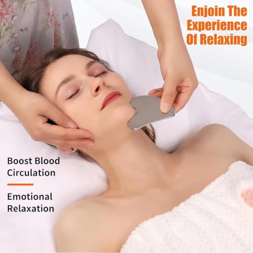 Image of Heart Shape And Lip Shape Stainless Steel Gua Sha Massage Tools for face massage