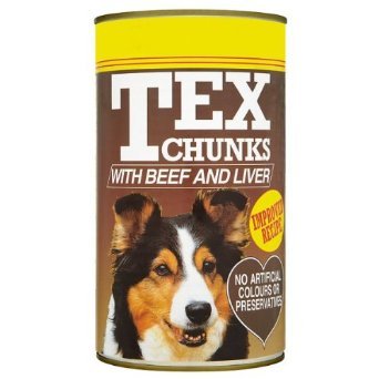 Tex Chunks with Beef and Liver 1.2kg (Pack of 6)