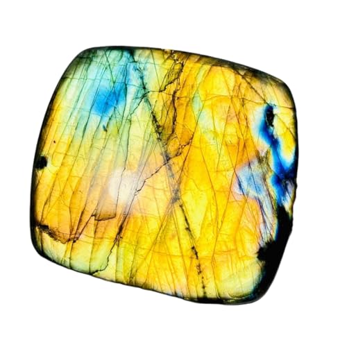 Cabochon en labradorite naturelle haut de gamme 45 mm pour bijouterie