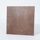 W&S 1-Sheet Red Brown Peel and Stick Floor Tile, Peel and Stick Backsplash Tile for...