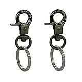 DORUI Dog Tag Clips 2 Pack Easy Change for Pet ID Tag Quick Clips Small Medium Large Dogs and Cats Collars|Black|