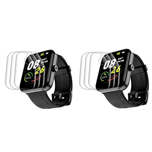 Image of Wisely [Pack 6 For Noise Pulse 2 Max SmartWatch Screen Guard Scratch Guard Full Screen Protector Compatible for Noise Pulse 2 Max 1.85 inch- Flexible TPU - HD Clear - Bubble-Free (Pack of 6)