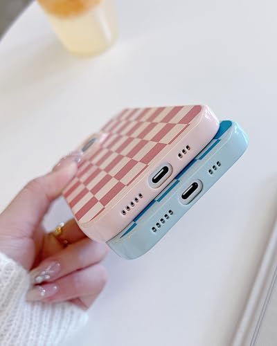 Protection iPhone 14 Pro Max silicone damier contre les chocs - 5
