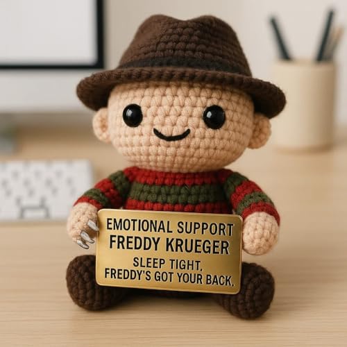 Muñeco de Apoyo Emocional Tejido a Mano Personaje de Terror miniatura 2