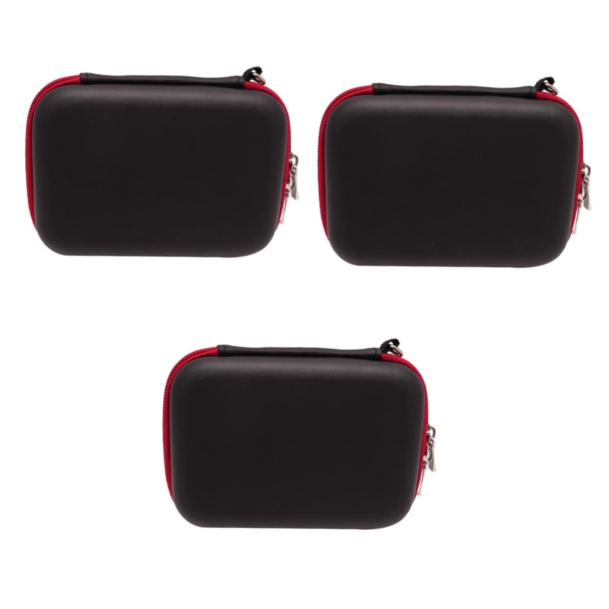 COLLBATH 3pezzi Organizer Elettronico Portatile Per Cavi e Piccole Elettroniche Custodia Da Viaggio Nero Per Caricabatterie e Dischi Esterni
