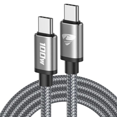 100W Câble USB C, 5A Charge Rapide, Câble USBC vers USB C 2M