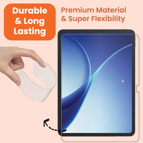 Image of Tough Lee Tempered Glass Screen Guard Protector for Oppo Pad 5 (12.1 Inch) Tablet (Anti Scratch, FingerPrint, SmudgeProof) (with Easy Installation Kit) (Pack of 1)