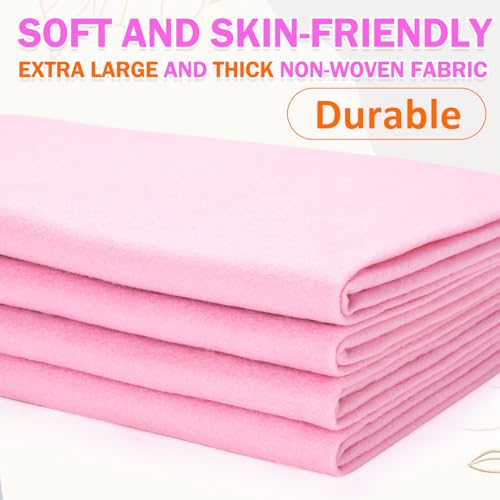 Image of XSEINO Baby Pink Large Felt Fabric 36 inch X 36 inch(1 Square Yard), 1.4 mm Thick Soft Felt Fabric Sheet for Crafts, Pink Series Colors Soft Nonwoven Fabric, Fit for Decoration, Sewing, DIY Crafts