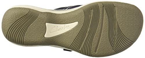 Clarks Women's Brinkley Jazz Flip Flop, Navy Synthetic, 8 M Us #TOP3