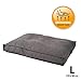 JAMAXX Premium Hundekissen Orthopädisch Weich Memory Foam, Waschbar, Nässeschutz Wasserabweisend - Dicke Füllung Visco Elastisch, Flauschig Samtartiger Stoff, Hundebett PDB1001