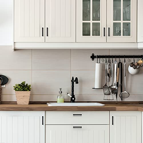 Image of Ravinte 32 Pack 3-1 /2 Inch Kitchen Square Cabinet Handles Matte Black Dresser Pulls Black Drawer Pulls Cabinet Hardware Kitchen Handles for Cupboard Drawers