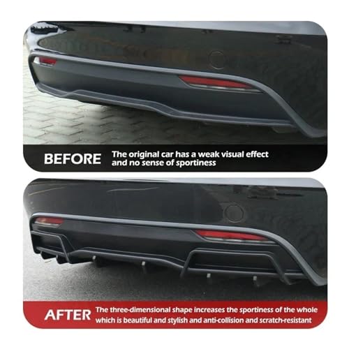 Difusor parachoques trasero Tesla Model 3 Highland aspecto carbono premium 5