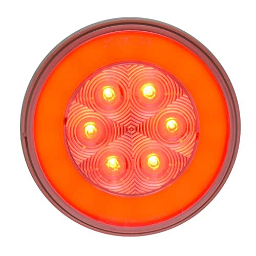 Optronics Boat Halo Light STL101RCB | Round 4 1/4 x 2 1/4 Inch Red
