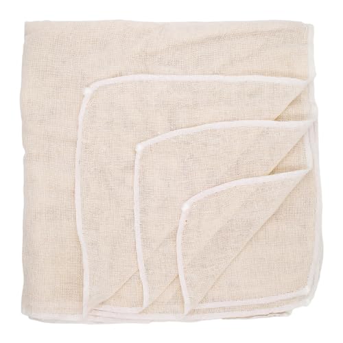 WYYFXY® 8 Stück Passiertuch, 60×60 cm Käsetuch Beige Cheesecloth Abseihtuch Mulltuch Küche Passiertücher Waschbar Seihtuch Käsetücher Filtertuch, für Saft Käse Tee Nussmilch Suppe Joghurt Tofu