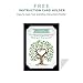 Tulamama Fingerprint Tree Canvas - The Alternative to A Baby or Wedding Shower Guest Book - with 25 Complimentary Good Advice Cards & Ink. Heart