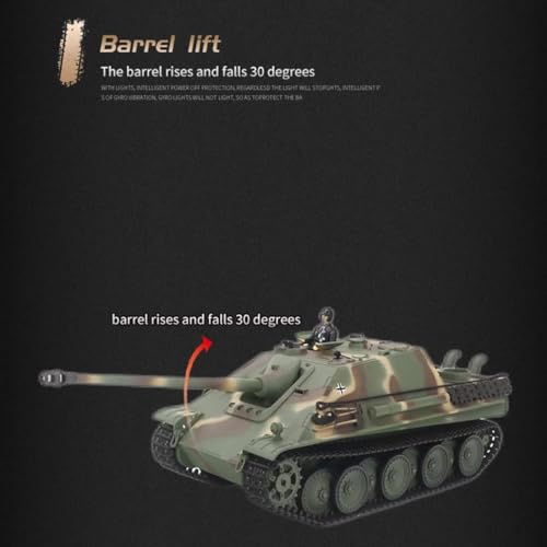 Char de combat télécommandé Jagdpanther allemand 2,4 Ghz pour modélisme