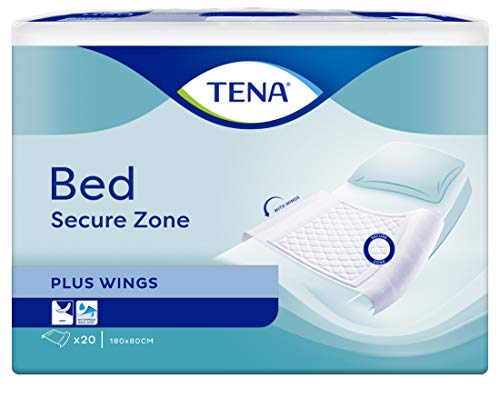 Tena - Bed Plus 80 x 180 cm - Cartón - 80 protectores de colchón Bordable
