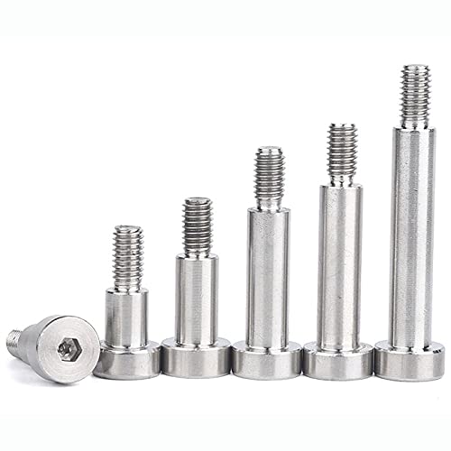 Maintient les objets en place M3 M4 M5 M6 Vis d'épaule positionnés en acier inoxydable en acier inoxydable avec tête de coupe HEXAGON FLIGET VIS Boulon convexe Convient à de nombreux endroits