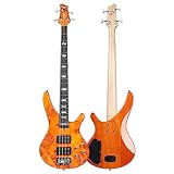 The body is cut ergonomically for comfortable playing. Standard four-bolt connection, stable and not easy to deform.