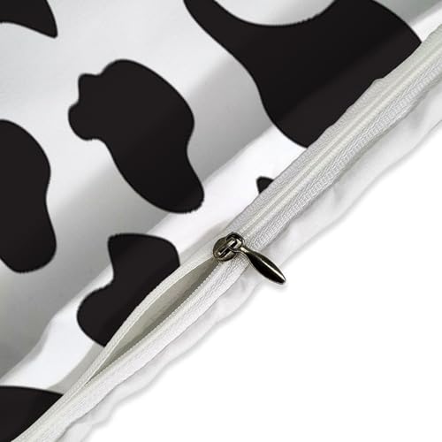 Housse de couette vache 3D en parure de lit avec fermeture éclair - 4