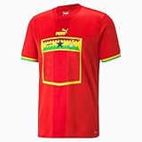 100 % Polyester PUMA Men\'s Ghana Away Jersey (Medium) Red