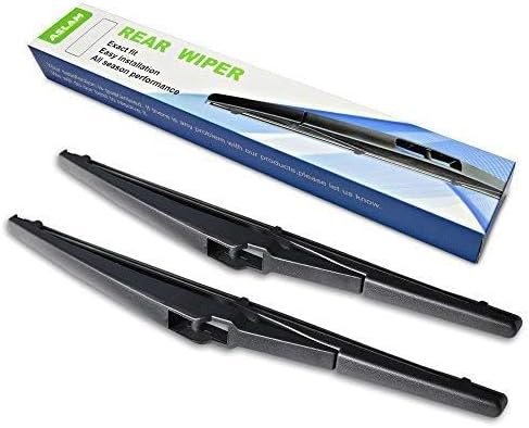 Rear Wiper Blade,ASLAM Rear Windshield Wiper Blades Type-E 10A for Toyota Rav4 2013-2017,Jeep Compass 2016-2017 Exact Fit(Pack of 2)