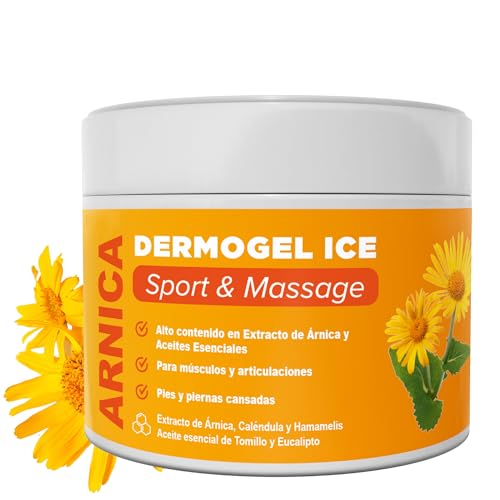 QKnatur GEL CREMA ARNICA MONTANA - 300 ml - Acción Intensa y efecto Frio, Ideal para Masajes Musculares y de Articulaciones - Alto contenido en extracto de Árnica, de Caléndula, Hamamelis