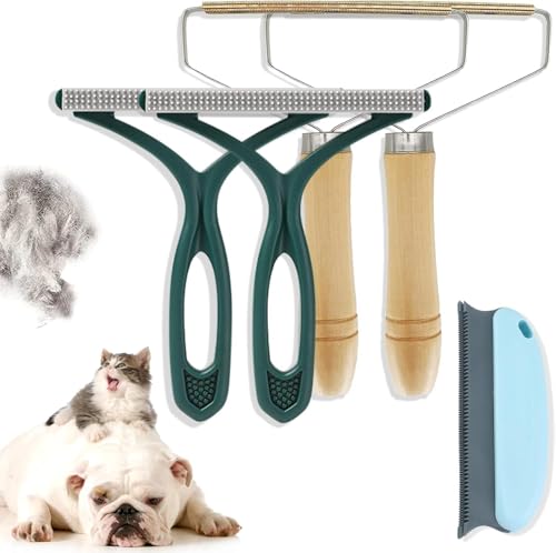 Pet Hair Remover Portable Dog Cat Hair Remover Lint Remover Reusable Pet Hair Removal Tool Lint Shaver Cleaner Pro Carpet Scraper for Couch Furniture Blanket Clothing Carpet Rugs