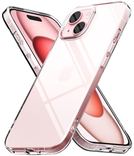 Image of Ringke Air Compatible with iPhone 15 Case Cover Transparent Lightweight Soft Flexible TPU Scratch Resistant Natural Form iPhone 15 Back Cover - Clear