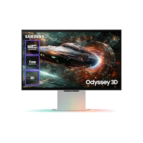 Samsung Odyssey 3D G90XF Gaming Monitor 4K 3840 x 2160, 16:9, 165...