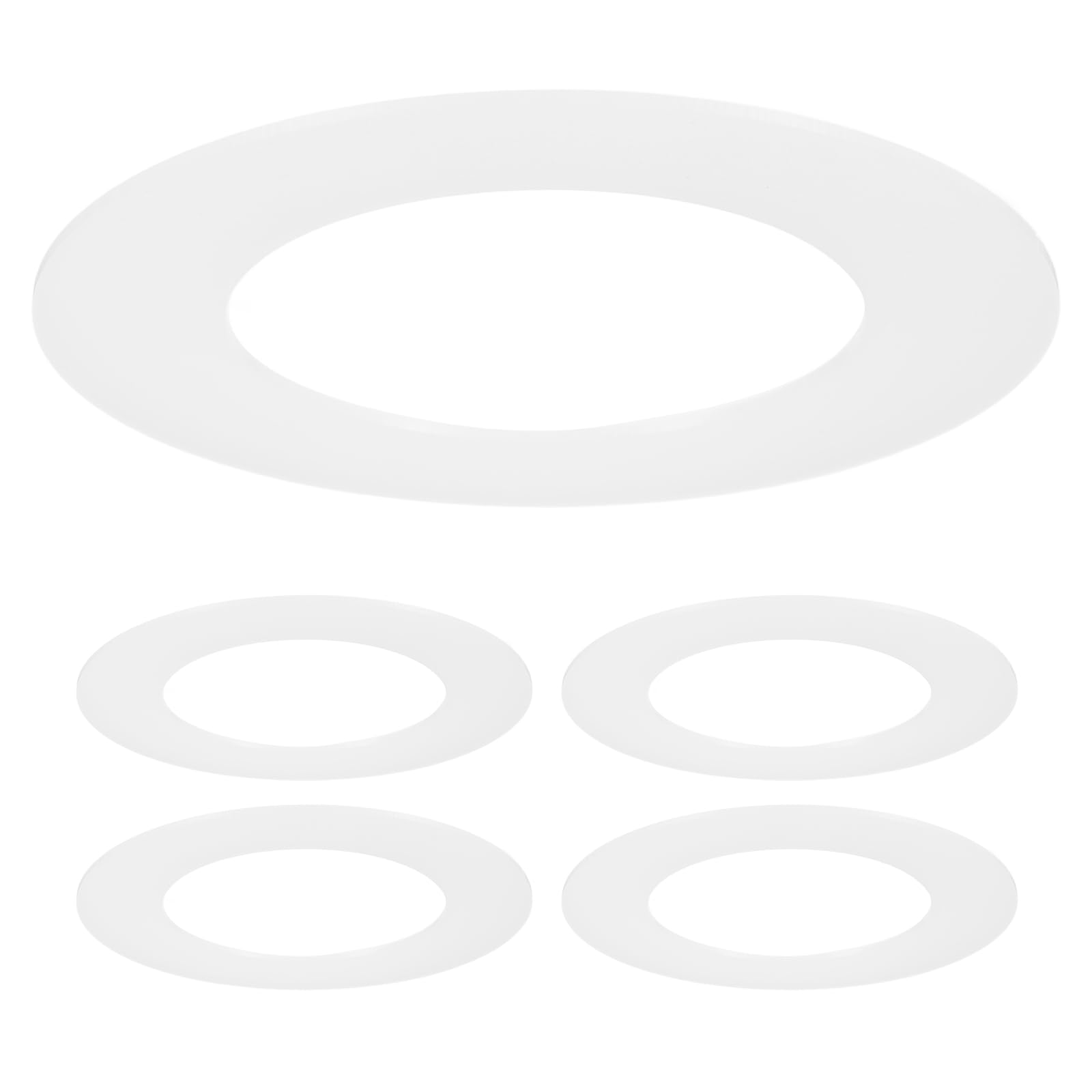 VIAPUICE Recessed Light Trim Ring for ID 76mm OD 120mm 5Pcs, White