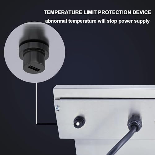 DULNICE Kommerzielle Friteuse Mit Fett 6L mit Einzeltank & Deckel Elektrische Fritteuse 3000W, Friteuse öl Temperaturkontrolle 60-200°C Schnelles Erhitzen für Heim und Gewerbe – Bild 8