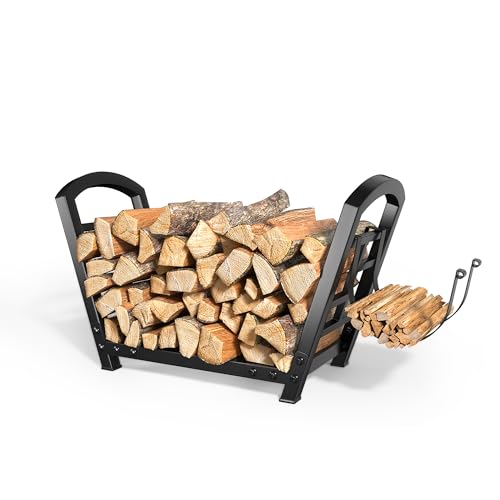GREENER Small Firewood Rack Indoor Log Holder Wood Storage For