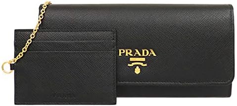 Amazon | [プラダ] 財布(長財布) 1MH132 QWA ネロ サフィアーノ  