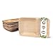 BIOZOYG Palmware - wysokiej jakosci naczynia z lisci palmowych I 25 sztuk jednorazowa miska menu z liscia palmowego prostokatna 24x15cm z 2 osobnymi komorami I Bio naczynia jednorazowe biodegradowalne
